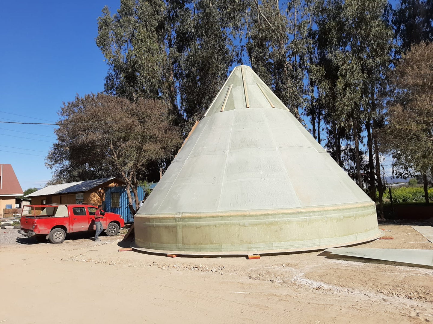 Estanque de fibra de vidrio